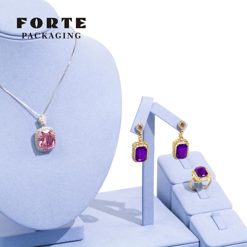FORTE Customized Jewelry Display Set Baby Blue Custom Color Display