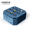 Forte Packaging Jewelry Velvet Octagonal Jewelry Display Sets Fashion velvet box ring bracelet necklace display box Jewelry Storage Jewelry Display Tray