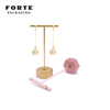 FORTE gold jewelry display stand hexagonal metal earring display stand