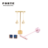 FORTE RTS round plate metal jewelry display stand inventory earring showing stand pink