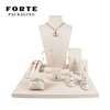 FORTE Newest Luxury micofiber Jewelry Display Prop Set necklace show bust