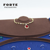 FORTE OEM Dark Blue Jewelry Display Set Rings Necklace Chains Display Tray