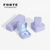 FORTE Luxury Led Light Jewelry Box High End Pu Leather Custom Logo Jewelry Packaging