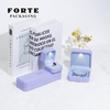 FORTE Luxury Led Light Jewelry Box High End Pu Leather Custom Logo Jewelry Packaging