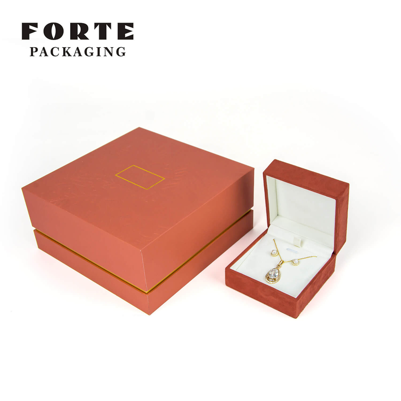 FORTE modern jewelry box_microfiber jewelry box_ring bearer box