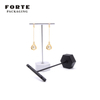 FORTE gold jewelry display stand hexagonal metal earring display stand