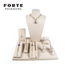 FORTE Newest Luxury micofiber Jewelry Display Prop Set necklace show bust