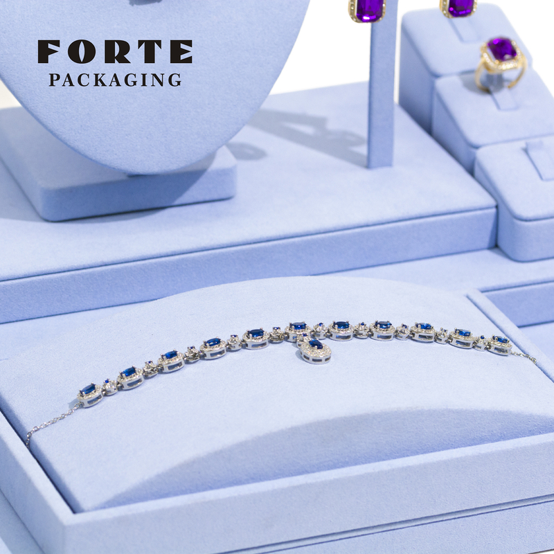 FORTE Customized Jewelry Display Set Baby Blue Custom Color Display