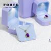 FORTE Luxury Led Light Jewelry Box High End Pu Leather Custom Logo Jewelry Packaging