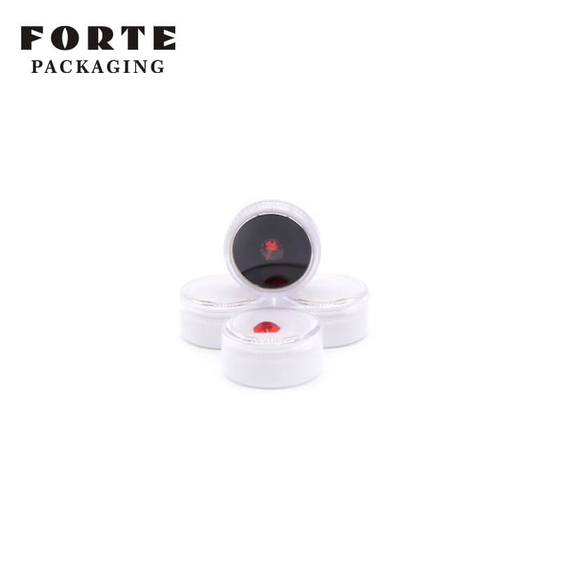 FORTE round black gem stone storage box transparency acrylic diamond display box 