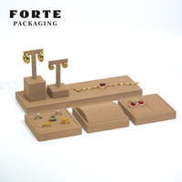 FORTE OEM Jewelry Display Set High Quality Microfiber Jewelry Stand