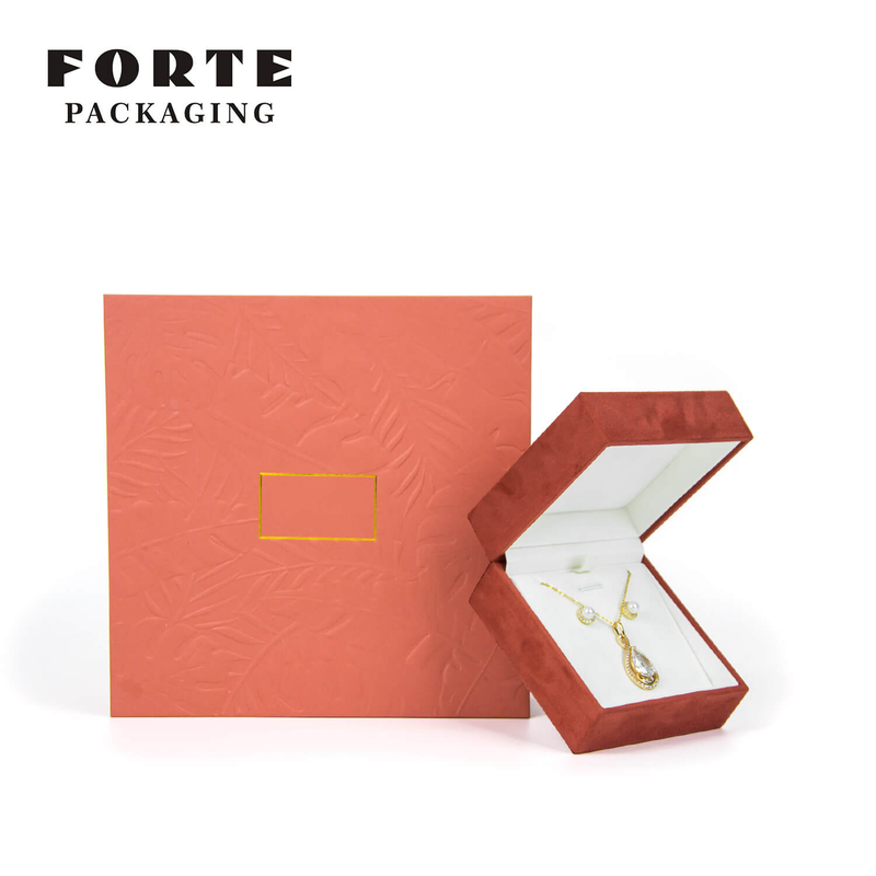 FORTE modern jewelry box_microfiber jewelry box_ring bearer box