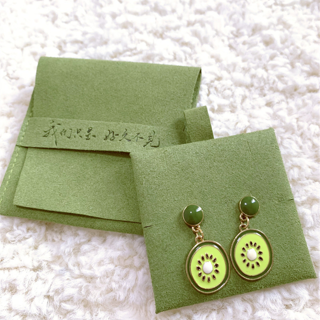 Forte new arrived avocado green earrings card pouch