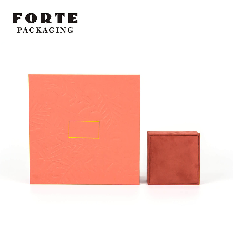 FORTE modern jewelry box_microfiber jewelry box_ring bearer box