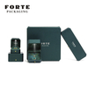 FORTE new green design LED jewelry packaging box high quality PU leather jewelry packing box with light 