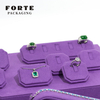 FORTE Elegent Purple Jewelry Display Set Oem Service Manufacture Design Jewelry Stand