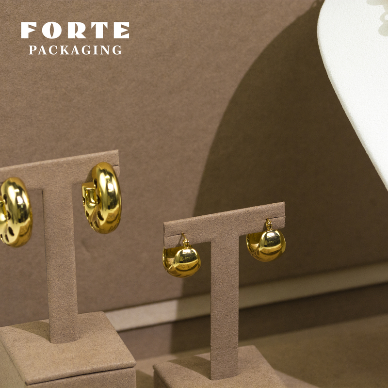 FORTE OEM Jewelry Display Set High Quality Microfiber Jewelry Stand