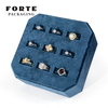 Forte Packaging Jewelry Velvet Octagonal Jewelry Display Sets Fashion velvet box ring bracelet necklace display box Jewelry Storage Jewelry Display Tray