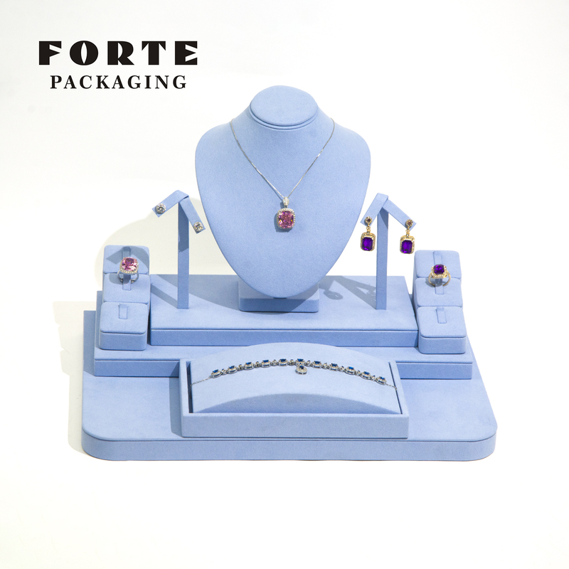 FORTE Customized Jewelry Display Set Baby Blue Custom Color Display