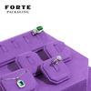 FORTE Elegent Purple Jewelry Display Set Oem Service Manufacture Design Jewelry Stand
