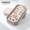 Forte korea velvet jewellery plate packaging earring ring showcase jewelry display tray jewlery velvet box