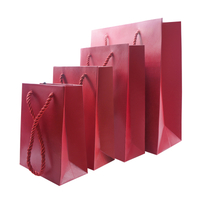 FORTE red Jewelry Bag custom handle paper bag with rope