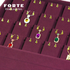 FORTE Jewelry Tray OEM Red Display Tray Set Microfiber Necklace Bracelet Ring Trays