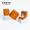 FORTE Unique Square Jewelry Packaging Boxes Design PU Leatherette Custom Color And Logo