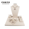 FORTE Newest Luxury micofiber Jewelry Display Prop Set necklace show bust