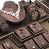 FORTE elegant Fashion Handmade Leather Jewelry Display Prop Set 