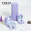 FORTE Luxury Led Light Jewelry Box High End Pu Leather Custom Logo Jewelry Packaging
