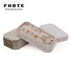 Forte korea velvet jewellery plate packaging earring ring showcase jewelry display tray jewlery velvet box