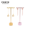 FORTE RTS round plate metal jewelry display stand inventory earring showing stand pink