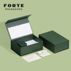 Forte Jewelry Packaging Custom logo Green Folding box Jewelry Box Luxury Ring Earrings Pendant Necklace Box Jewelry Packaging