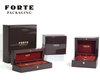 FORTE Metal Snap Fastener Luxury Necklace Bracelet Storage Jewelry Wooden Boxes Custom Wooden Jewelry Box with logo