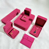 FORTE Custom Logo Jewelry Velvet Box Cajas Para Joyas Vintage Ring Boxes Jewellery Packaging Velvet Jewelry Gift Box for Jewelry
